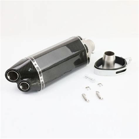 Universal 36 51mm Motorcycle Exhaust Muffler Pipe Carbon Fiber