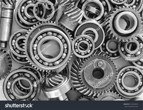 Machine Gear Metal Cogwheels Nuts And Bolts Stock Photo 142340233