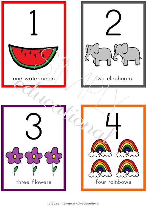 Simple Numbers 1 10 Flashcards Printable Kids Activities Printable