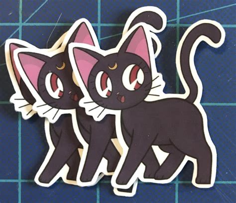 Luna Sailor Moon Sticker Etsy