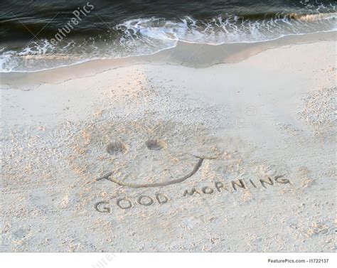 Picture Of Beach Good Morning Happy Face