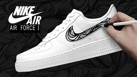 Drawing On A Nike Air Force 1 Youtube