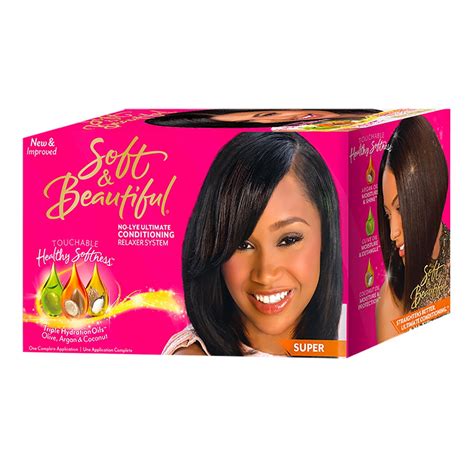 Soft And Beautiful Super No Lye Ultimate Conditioning Relaxer System Kit