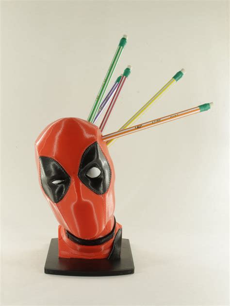 Deadpool Pen And Pencil Holder Desk Organizer Etsy Geek Decor