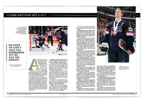 Editorial Design—usa Hockey Magazine On Behance