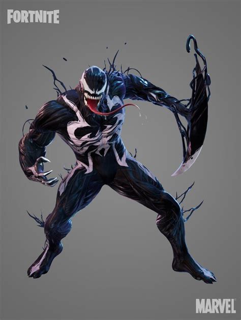 Artstation Fortnite Venom Justin Holt Symbiotes Marvel Venom