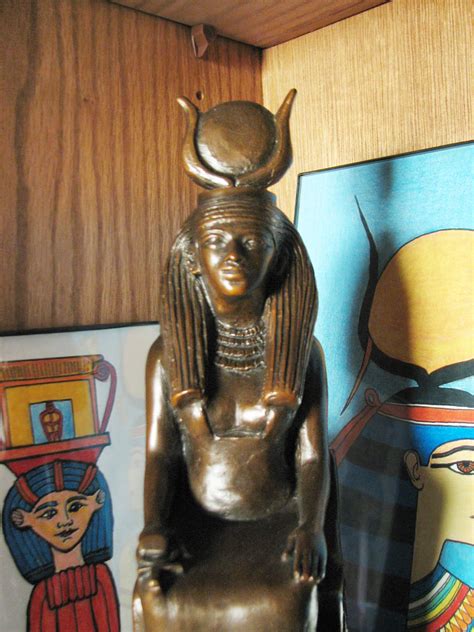 Hathor Statue In Natural Light