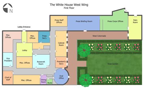 West wing of the white house floor plan interior fichier ground museum new century maison blanche données photos et really cool interactive map show is inside trump s who sits administration. Floor Plans Solution | ConceptDraw.com