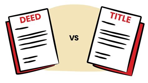 Deed Vs Title Whats The Difference Terms For Home Buyers