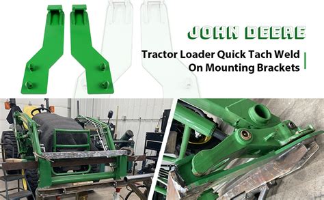 Ecotric Tractor Loader Quick Tach Weld On Mounting Brackets