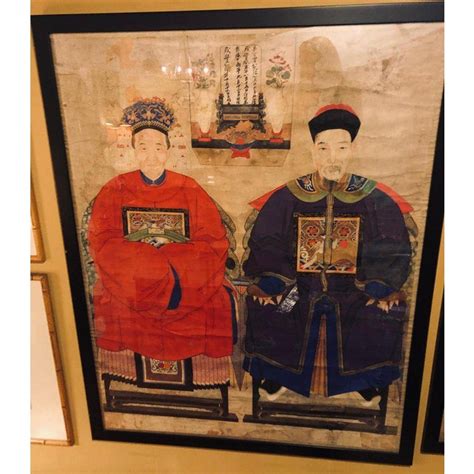 Monumental Ancient Ancestor Portraits Chinese Paintings On Rice Paper