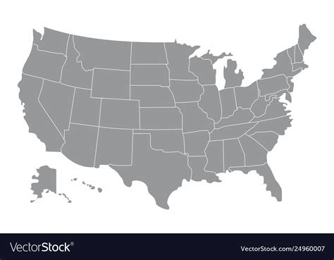 United States Map Vector Free ~ Usa Outline Vector At Getdrawings