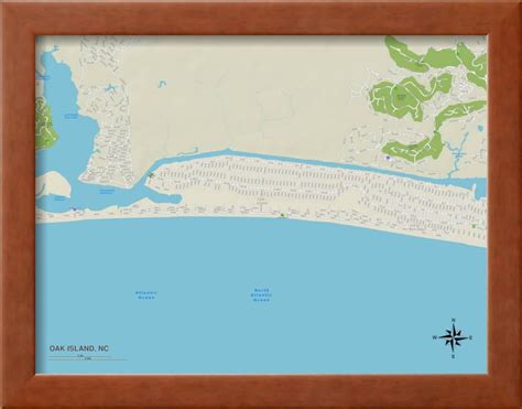 Map Of Oak Island Nc Maping Resources