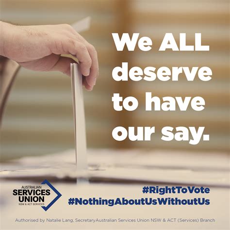 Right To Vote Let People With Disability Vote Australian Services