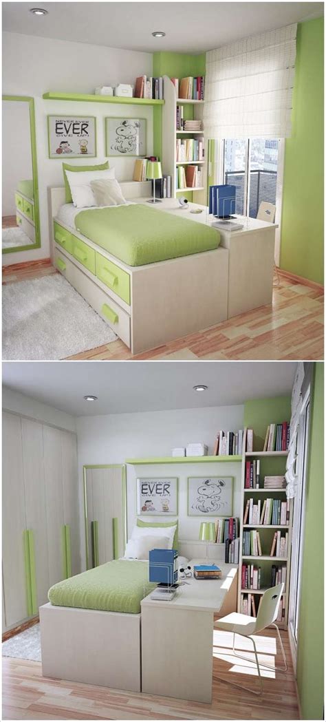 Small desk solution for tight living spaces. 10 Clever Solutions for Small Space Teen Bedrooms
