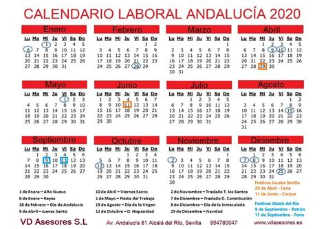 Regimiento Condensar Independencia Calendario Laboral Andalucia 2020