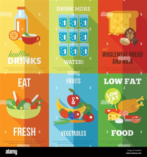 Healthy Food Poster Ilustrasi