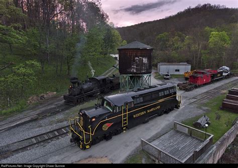 Western Maryland Railway 82 With Cass Scenic Railroad Shay No 4 At