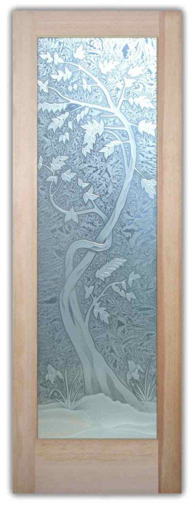 Sapling 3d Glass Doors By Sans Soucie Etched Glass Door Stained