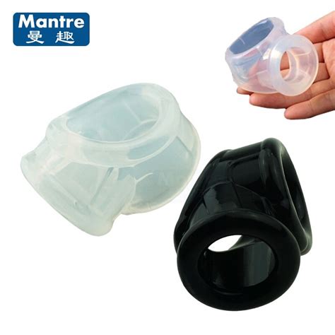 Silicone Male Penis Rings Ball Stretcher Scrotum Testicle Stretcher Sex Toys For Men Cockring