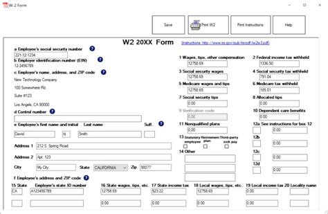 W2 Form 2022 Printable