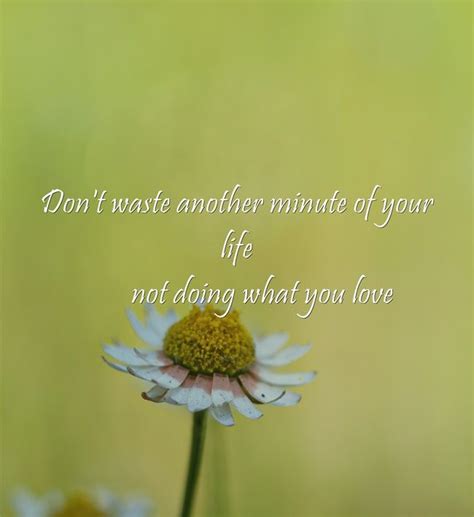 Dont Waste Another Minute Of Your Life Not Doing What Own Quotes