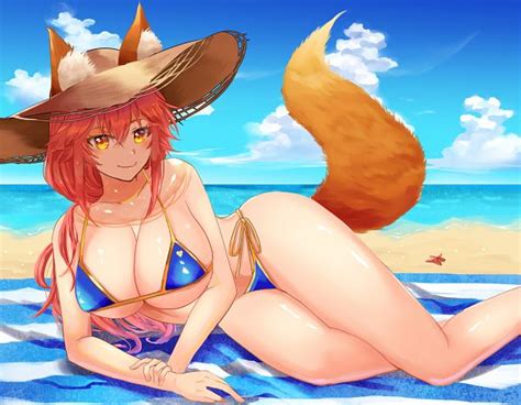 Lancer Tamamo No Mae Caster Fateextra Image By Pixiv Id