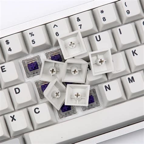 Enjoypbt Grayscale Cherry Profile Pbt Keycaps The Keycap Club