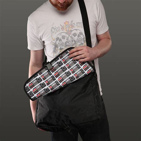 Nes Controller Styled Messenger Bag Gadgetsin