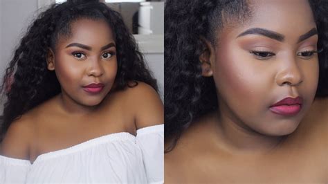 full face makeup routine für dunkle haut melanina beauty youtube