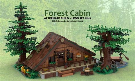 Lego Moc Forest Cabin By Gr33tje13 Rebrickable Build With Lego