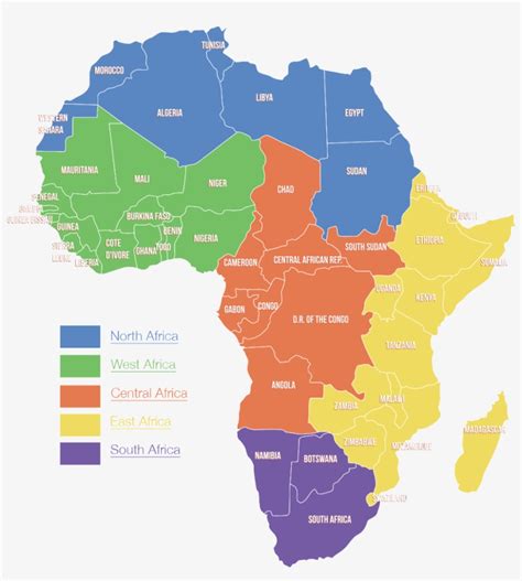 Regions Of Africa Africa Map Africa Outline Political Map Images And