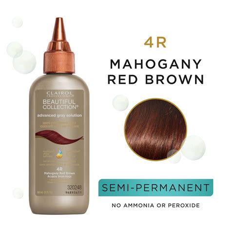 Clairol Professional 4r Mahogany Red Brown Semi Permanent Hair Color