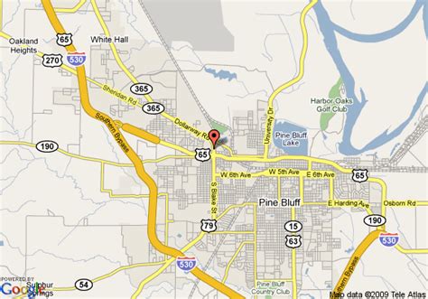 Map Of Days Inn And Suites Pine Bluff Pine Bluff