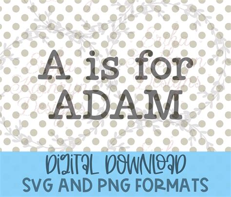 A Is For Custom Baby Name Svg Png Jpeg Pdf File Of Your Etsy