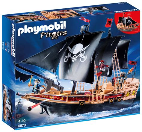 Playmobil 6678 Floating Pirate Raiders Ship With Cannons Uk