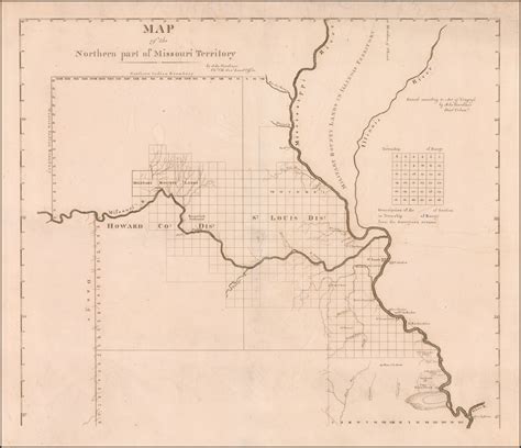 Map Of The Northern Part Of Missouri Territory Barry Lawrence
