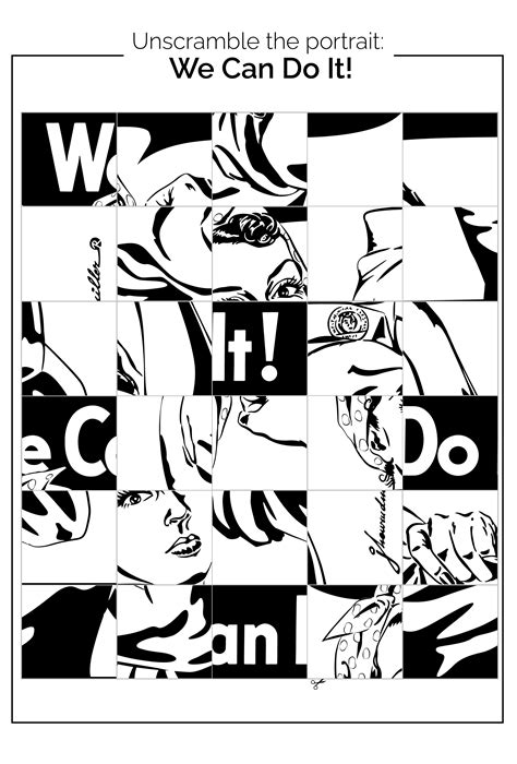 Unscramble poster of We Can Do It | Free Printable Puzzle Games
