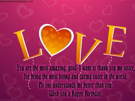 Birthday Messages For Sister Beautiful Messages
