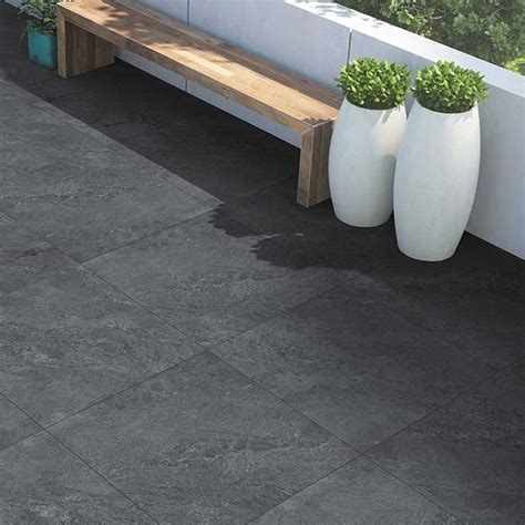 Slate Coloured Outdoor Porcelain Tiles The Outdoor Look