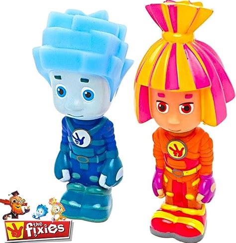 fixies nolik y simka juguetes de baño muñeca rusa juguete de dibujos animados