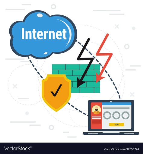 Secure Internet Connection Royalty Free Vector Image