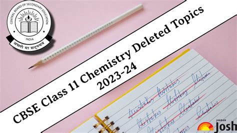 Cbse Class Chemistry Deleted Syllabus Check Chapter Wise