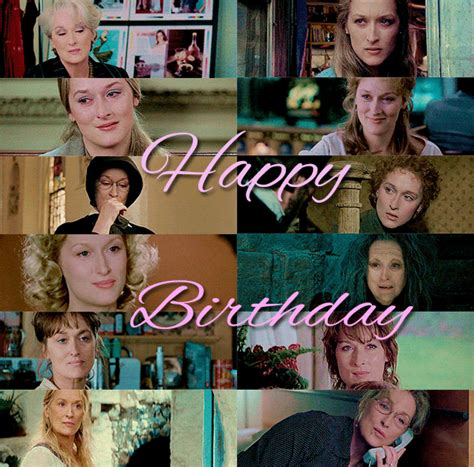 Happy Birthday Set Meryl Streep Births Forever Me Mamma Mia