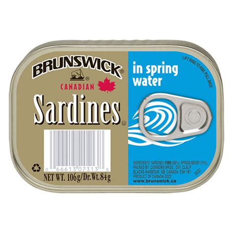 Brunswick Sardines in Spring Water - 106g - Brunswick® Seafood