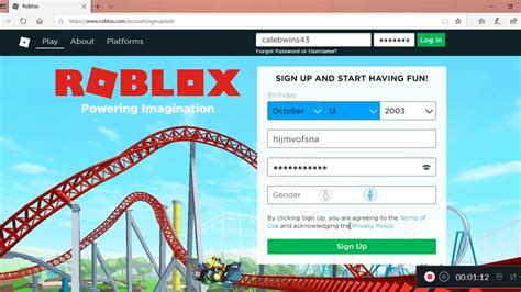 Roblox Sign Up Tutorial Youtube