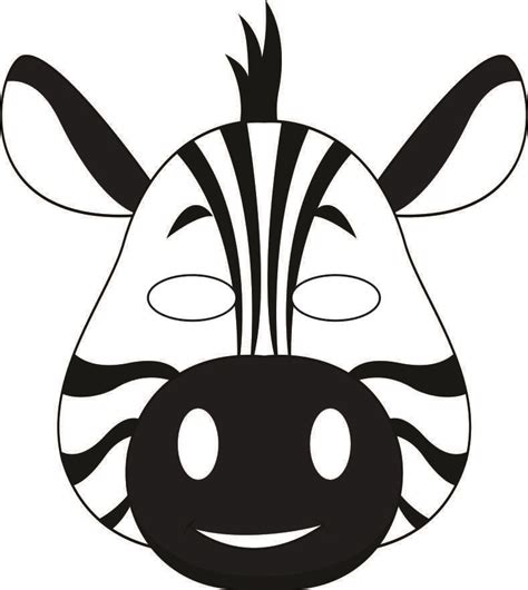 Jungle Masks Animal Masks For Kids Zebra Craft Animal Masks