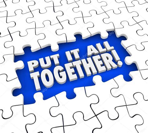 Put It All Together Puzzle Pieces Solving Mystery Stock Photo By