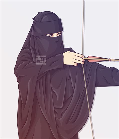 pin di hijab vector