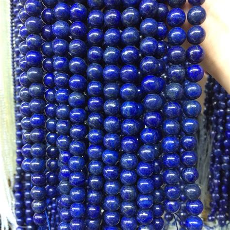 Fashion Dark Blue Egyptian Lazuli Lapis Stone 6mm 8mm 10mm 12mm Loose